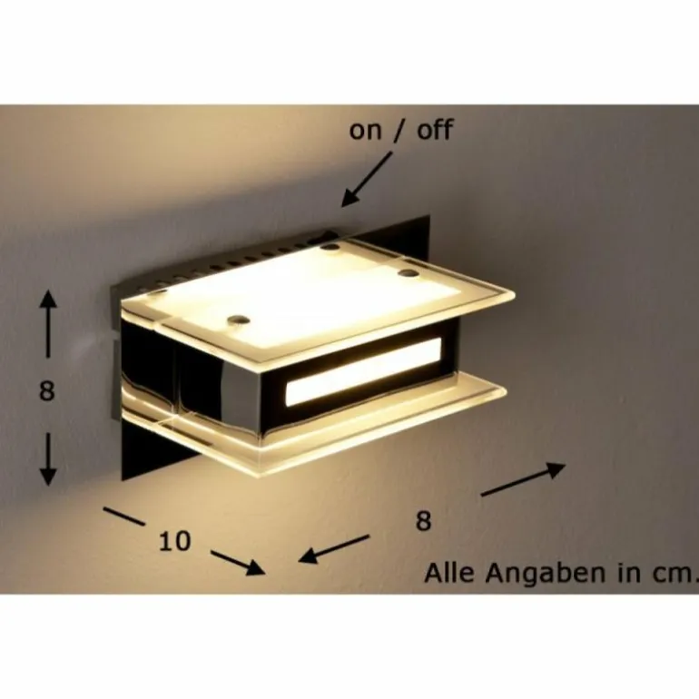 Applique murale Trio 2220 LED Chrome, 1 lumière