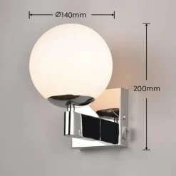 Applique murale Trio KULA Chrome, 1 lumière