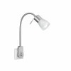Applique murale Trio-Leuchten Levisto LED Nickel mat, 1 lumière