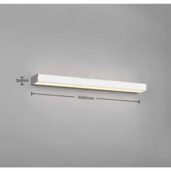Applique murale Trio-Leuchten Rocco LED Chrome, 1 lumière