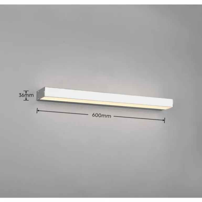 Applique murale Trio-Leuchten Rocco LED Chrome, 1 lumière
