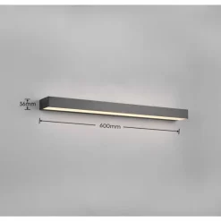 Applique murale Trio-Leuchten Rocco LED Noir, 1 lumière
