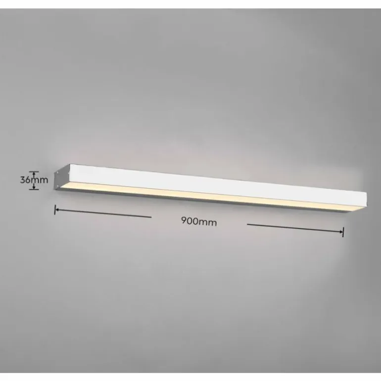Applique murale Trio-Leuchten Rocco LED Chrome, 1 lumière