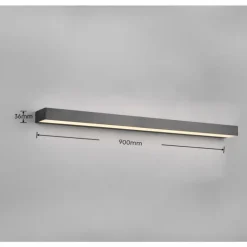 Applique murale Trio-Leuchten Rocco LED Noir, 1 lumière
