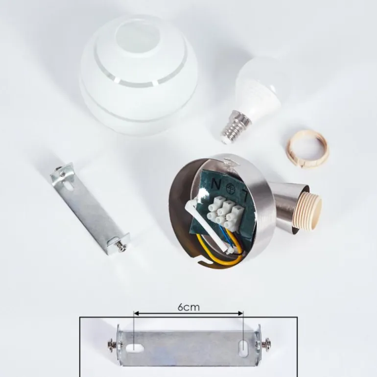 Applique murale Warga LED Nickel mat, 1 lumière