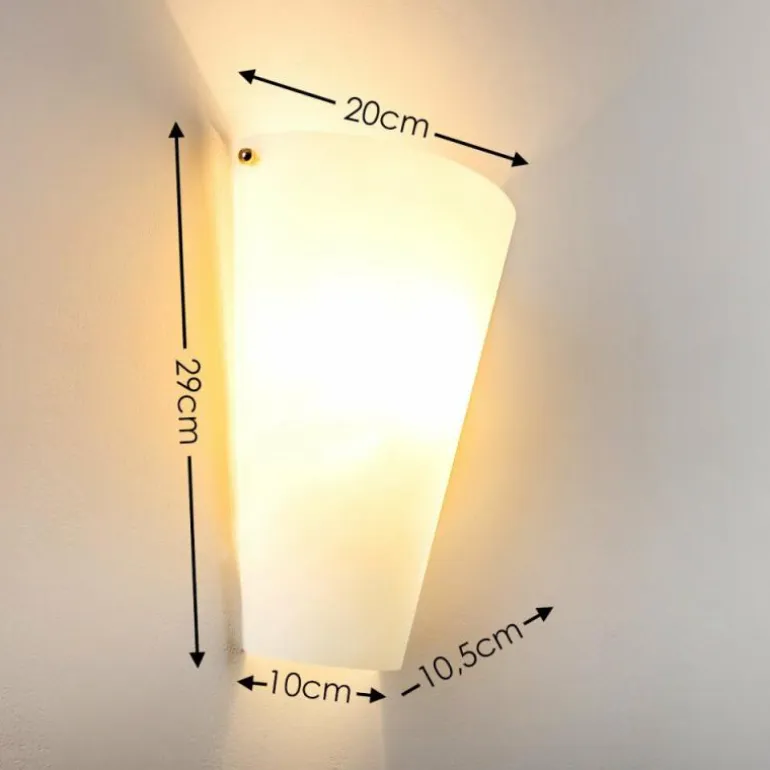 Applique murale Zera Aluminium, Blanc, 1 lumière