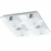 Applique ou plafonnier Eglo VICARO LED Chrome, 4 lumières