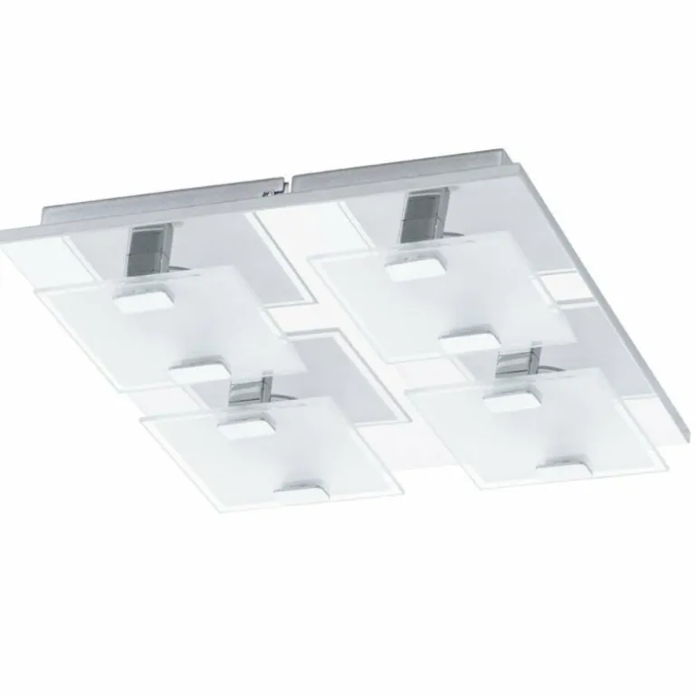 Applique ou plafonnier Eglo VICARO LED Chrome, 4 lumières