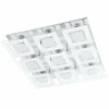 Applique ou plafonnier Eglo ALMANA Chrome, 9 lumières