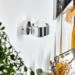 Applique Sapri Chrome brossé, 1 lumière