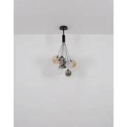 Ballgi Suspension Luminaires Globo Lighting Noir, 9 lumières