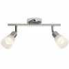 Barre de spots Brilliant Bethany LED Chrome, 2 lumières