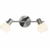 Barre de spots Brilliant Tiara Blanc, 2 lumières