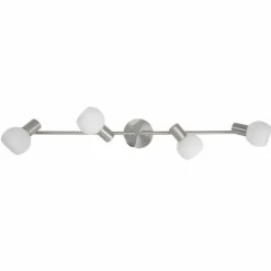 Barre de spots Brilliant Tiara Blanc, 4 lumières