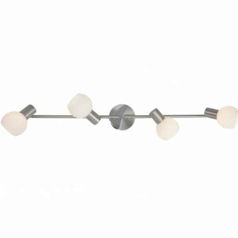Barre de spots Brilliant Tiara Blanc, 4 lumières