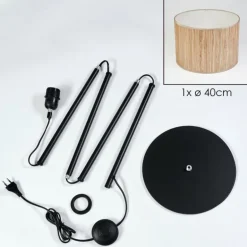 Bongal Lampadaire Écru, 1 lumière