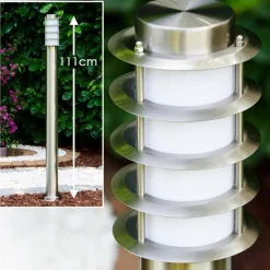 Borne d'éclairage Tunes Acier inoxydable, 1 lumière