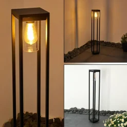 Borne lumineuse Baoshan Noir, 1 lumière