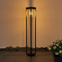Borne lumineuse Baoshan Noir, 1 lumière