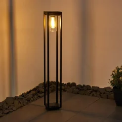 Borne lumineuse Baoshan Noir, 1 lumière