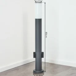 Borne lumineuse Caserta Anthracite, 1 lumière