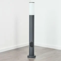 Borne lumineuse Caserta Anthracite, 1 lumière