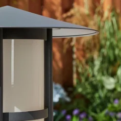 Borne lumineuse Fukuoka Anthracite, 1 lumière