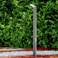 Borne lumineuse Korup LED Anthracite, 1 lumière, Détecteur de mouvement
