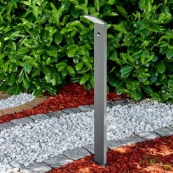 Borne lumineuse Korup LED Anthracite, 1 lumière, Détecteur de mouvement
