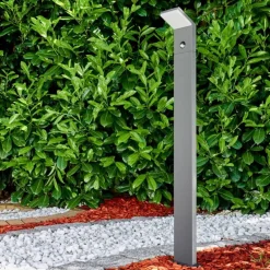 Borne lumineuse Korup LED Anthracite, 1 lumière, Détecteur de mouvement