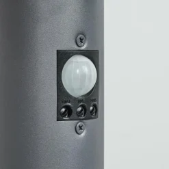 Borne lumineuse Sessa Anthracite, 1 lumière, Détecteur de mouvement
