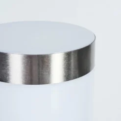 Borne lumineuse Sessa Nickel mat, 1 lumière, Détecteur de mouvement