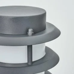Borne lumineuse Tunes Anthracite, 1 lumière, Détecteur de mouvement