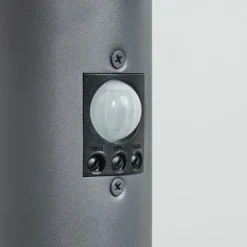 Borne lumineuse Tunes Anthracite, 1 lumière, Détecteur de mouvement