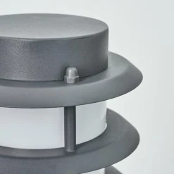 Borne lumineuse Tunes Anthracite, 1 lumière, Détecteur de mouvement