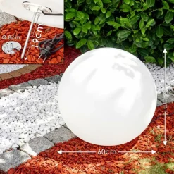 Boule lumineuse Arslev Blanc, 1 lumière