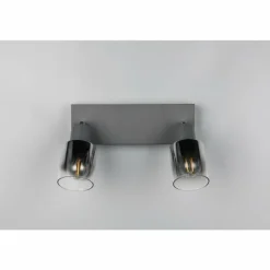 Cadiz Spot de plafond Luminaires Reality Anthracite, 2 lumières
