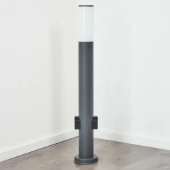 Caserta Lampe à prise électrique, Eclairage de chemin Anthracite, 1 lumière