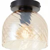 Casto Plafonnier Luminaires Brilliant Noir, 1 lumière