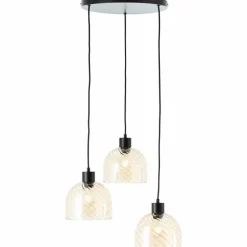 Casto Suspension Luminaires Brilliant Noir, 3 lumières