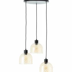 Casto Suspension Luminaires Brilliant Noir, 3 lumières