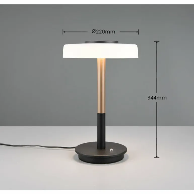 Celeste Lampe à poser Luminaires Trio LED Brun, 1 lumière