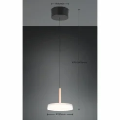 Celeste Suspension Luminaires Trio LED Brun, 1 lumière