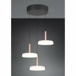 Celeste Suspension Luminaires Trio LED Brun, 1 lumière