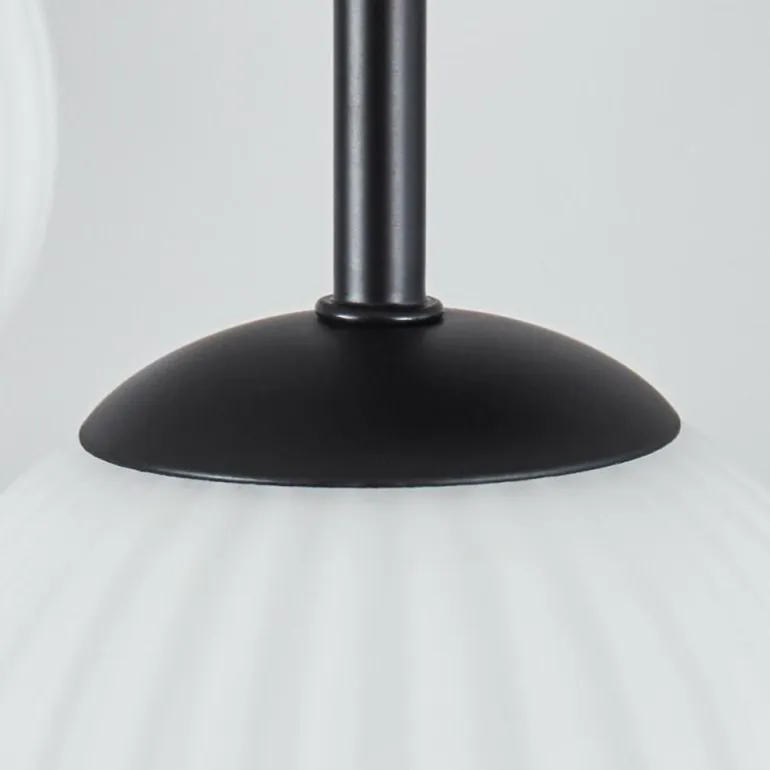 Chehalis Plafonnier, Boule lumineuse Blanc, 9 lumières