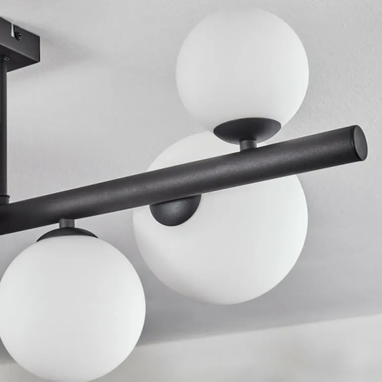 Chehalis Plafonnier, Boule lumineuse Blanc, 8 lumières
