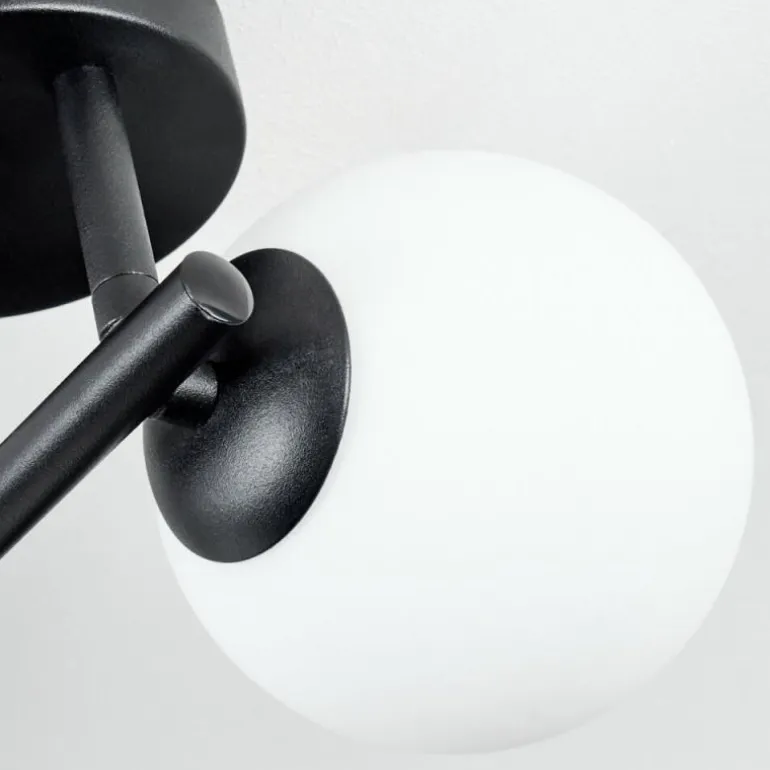 Chehalis Plafonnier, Boule lumineuse Blanc, 3 lumières