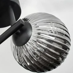 Chehalis Plafonnier, Boule lumineuse Fumé, 3 lumières