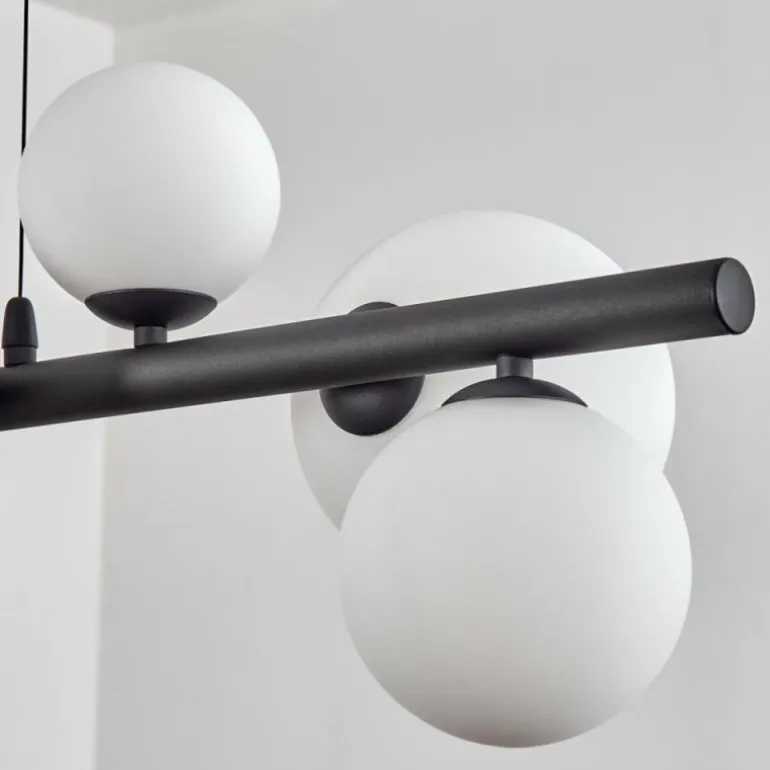 Chehalis Suspension, Boule lumineuse, Suspension Blanc, 8 lumières