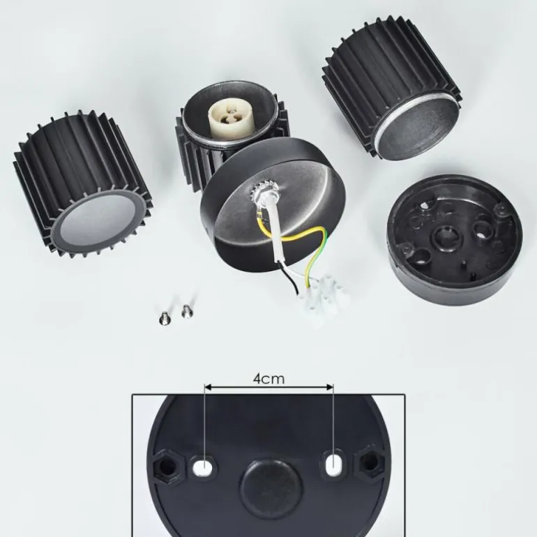 Cidral Lampe murale d´extérieur, Luminaire Up & Down Noir, 2 lumières